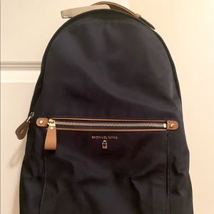 Michael Kors Navy Nylon Backpack
